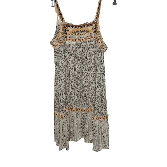 Free People Boarderline Tank Dress Linen Blend Ivory Size Medium - Picture 5 of 11